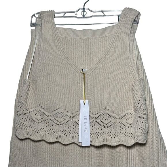 House of Harlow 1960 Women’s Crochet Crop Top/Pencil Skirt 2 Piece Set Size L - Picture 2 of 8